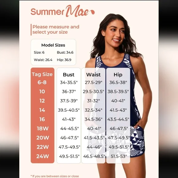 Summer Mae Blouson Tankini Swimsuits Women Tummy Control 2 Piece Bathing Suit - Picture 4 of 11